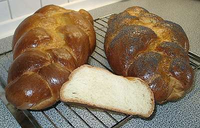 Challah, aufgeschnitten