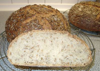 aufgeschnittenes Brot