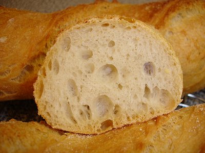 angeschnittenes Baguette