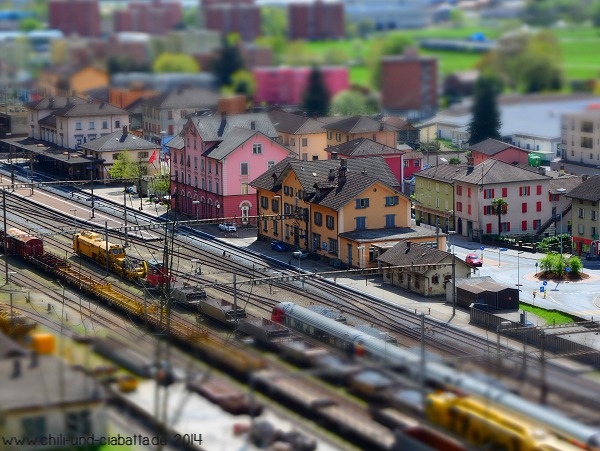Bahnhof Biascan, Miniatureffekt