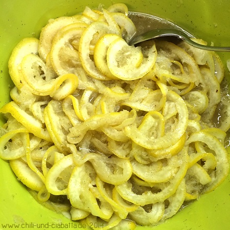 Making of Zitronen-Confit