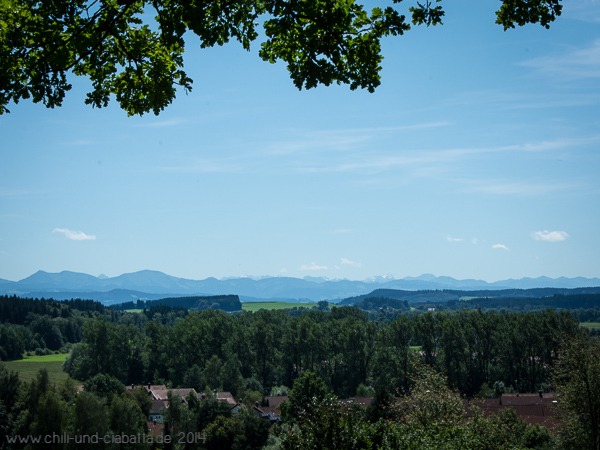 Alpenblick von der Wilhelmshöhe, Leutkirch