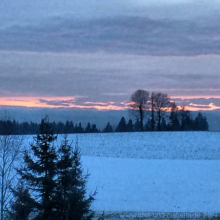 Abendhimmel bei Böbrach