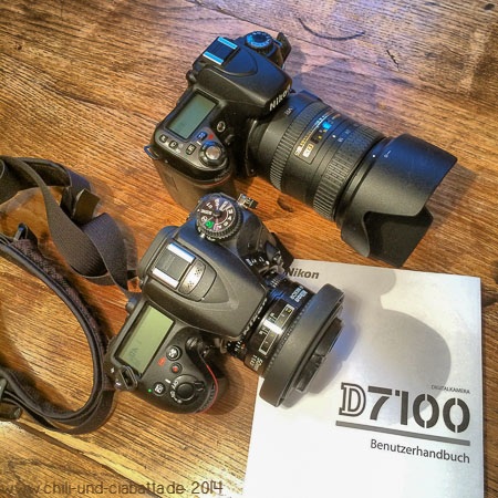 alte Nikon D80 und neue Nikon D7100