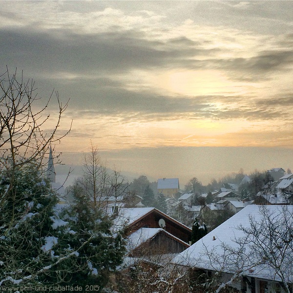 Morgenhimmel über Teisnach