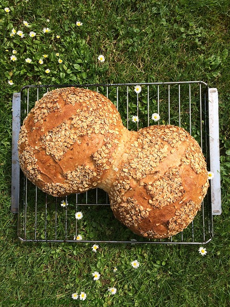 Doppeltes Hafer-Nuss-Brot