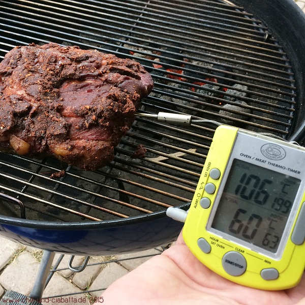 Brisket low and slow