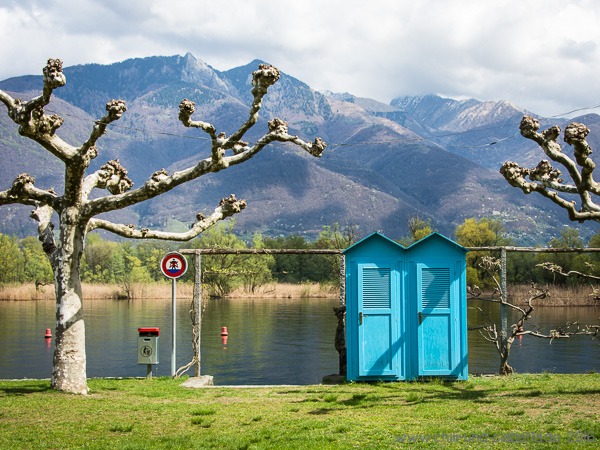 Badehäuschen Lido Magadino