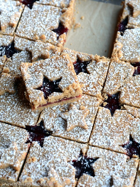 Linzer Schnitten gebacken