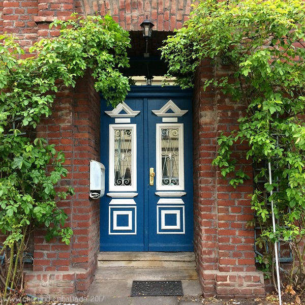 blaue Haustüre