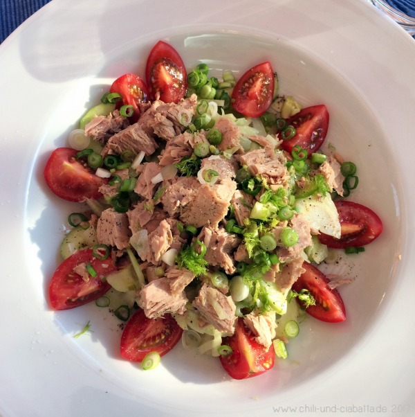 Bunter Fenchelsalat mit Thunfisch