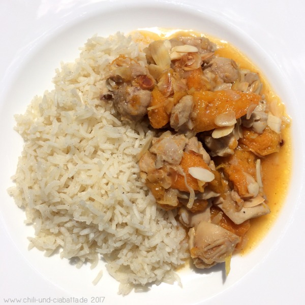 Hähnchenpilaw mit Aprikosen
