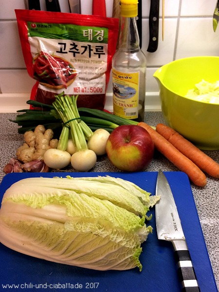 Zutaten Kimchi