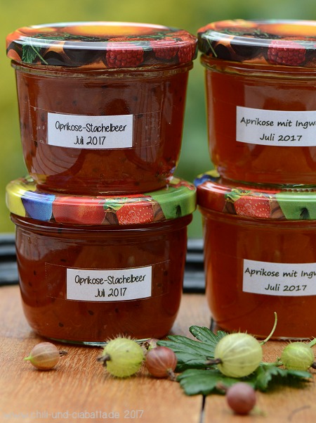 Aprikose-Stachelbeer-Konfitüre
