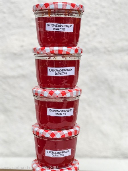 gewürzte Blutorangenmarmelade