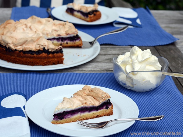 Heidelbeer-Quarkkuchen mit Baiserhaube – Chili und Ciabatta