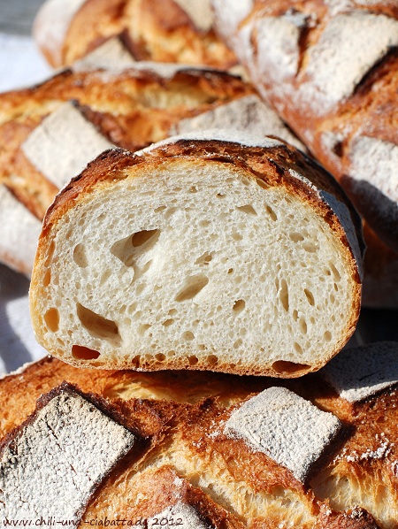 Brot mit Kartoffelflocken, Anschnitt