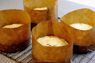 Panettone in der Form