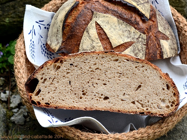 ourte de Meule mit festem Sauerteig und französischen Mehlen